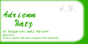 adrienn watz business card